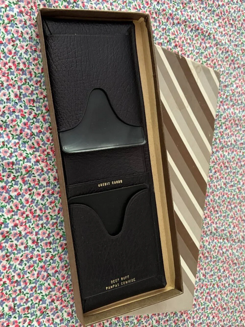 Vintage Originals by Billpak Black Leather Bifold Wallet NIB